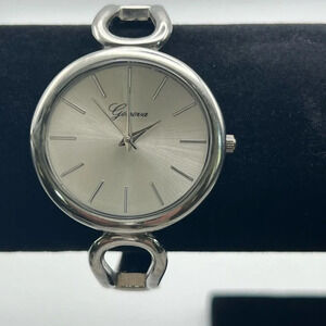 GENEVA Ladies Silver Bangle Watch Working